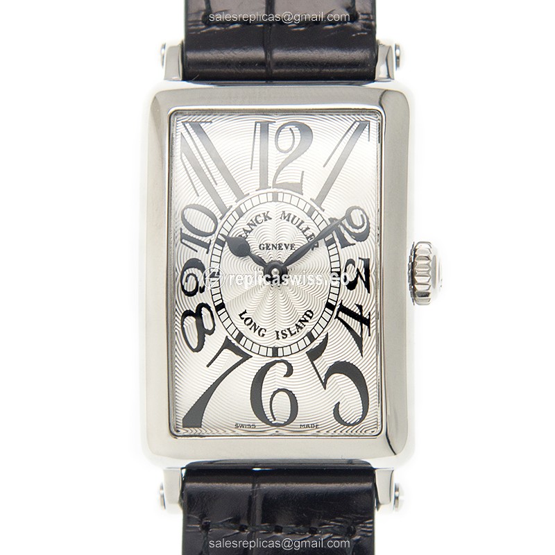 Franck Muller 902 QZ Replica - Quartz - Steel Case - Silver Dial - Buckle Clasp - Luxury Replica LONG ISLAND Watch