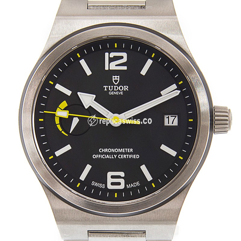 Tudor North Flag - Automatic - Steel Case - Black Dial - Silver Band