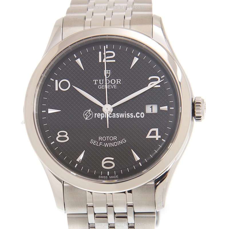 Tudor 1926 Replica - Automatic - Steel - Black Dial - Silver Strap - Luxury Replica 1926 Watch
