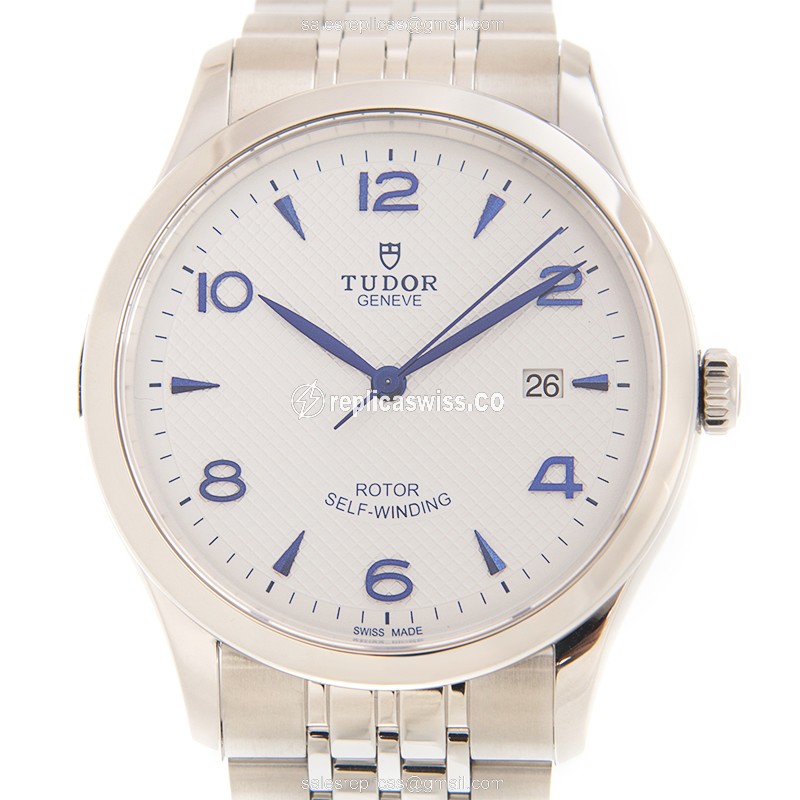Tudor 1926 Replica - Automatic - Steel Case - White Dial - Silver Strap