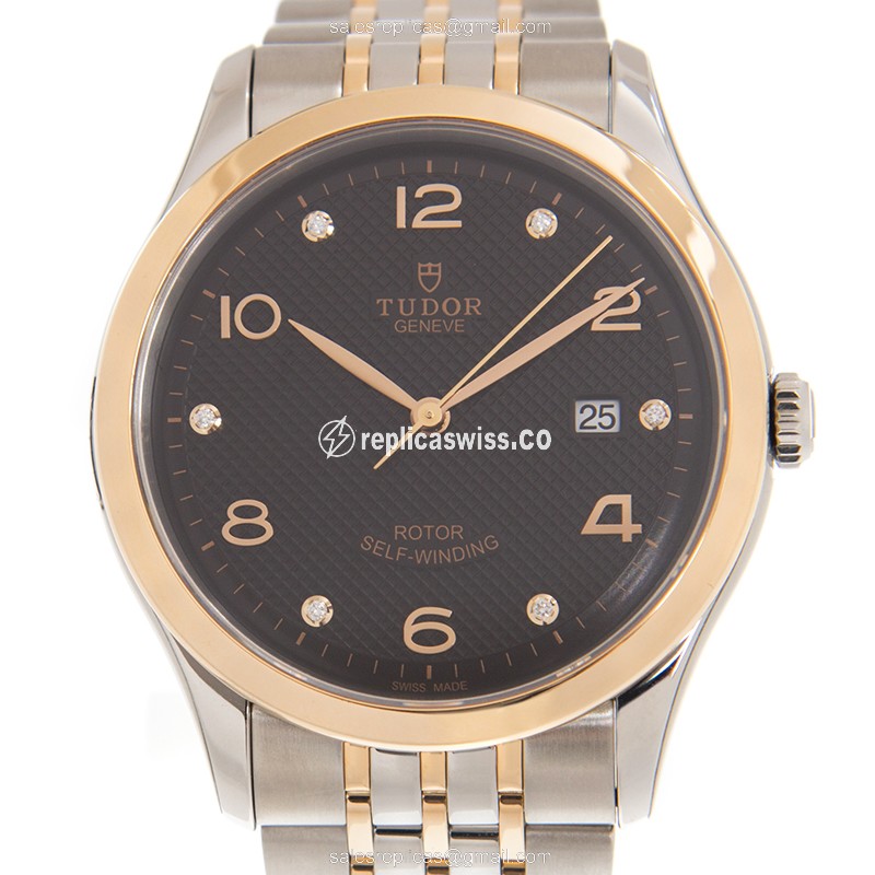 Tudor 1926 Automatic Replica Watch - Rose Gold/Steel - Black - Luxury Replica 1926 Watch