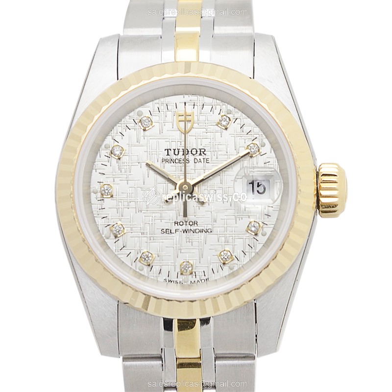 Tudor Princess Date Replica - Auto - Gold-Steel - Silver - Luxury Replica PRINCESS DATE Watch