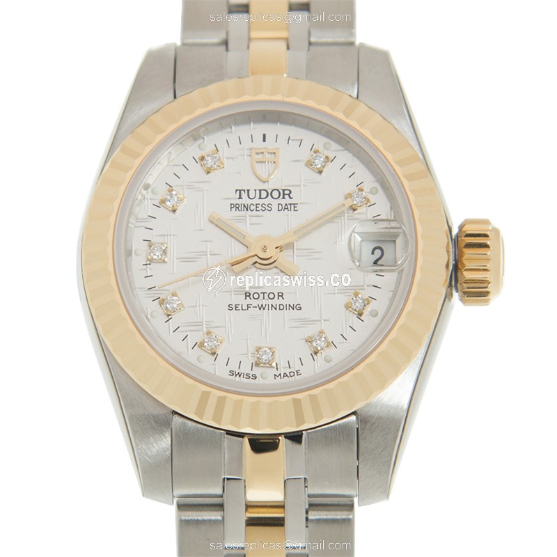 Tudor Princess Date Replica - Automatic - 18kt Gold & Steel Case - Gold Dial & Strap - Luxury Replica PRINCESS DATE Watch