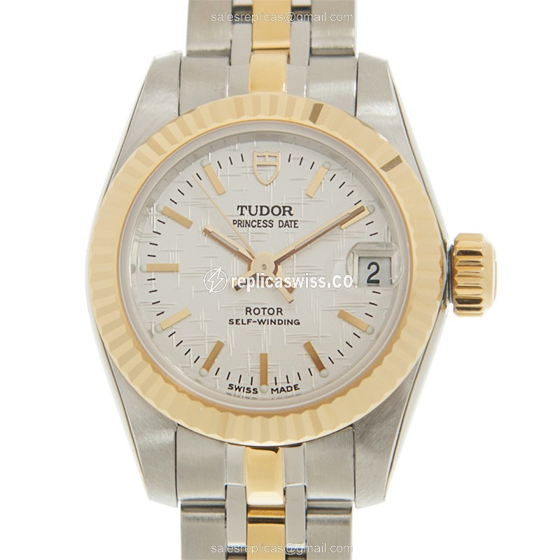 Tudor Princess Date Replica - Automatic - Silver - 18kt Gold - Luxury Replica PRINCESS DATE Watch