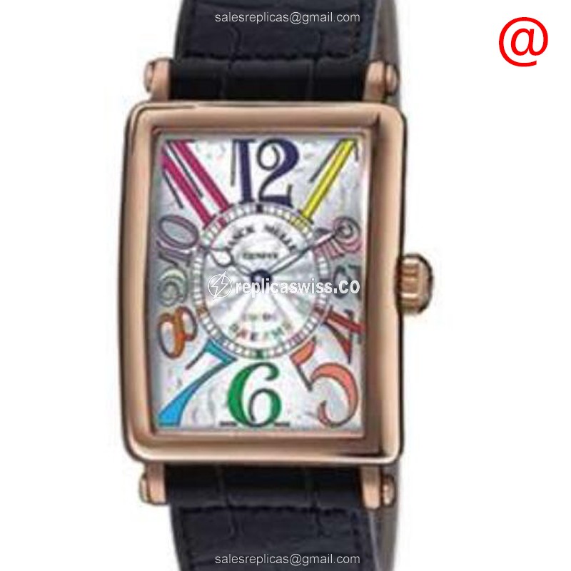 Franck Muller Long Island Replica Watch - Rose Gold - Silver - Luxury Replica LONG ISLAND Watch