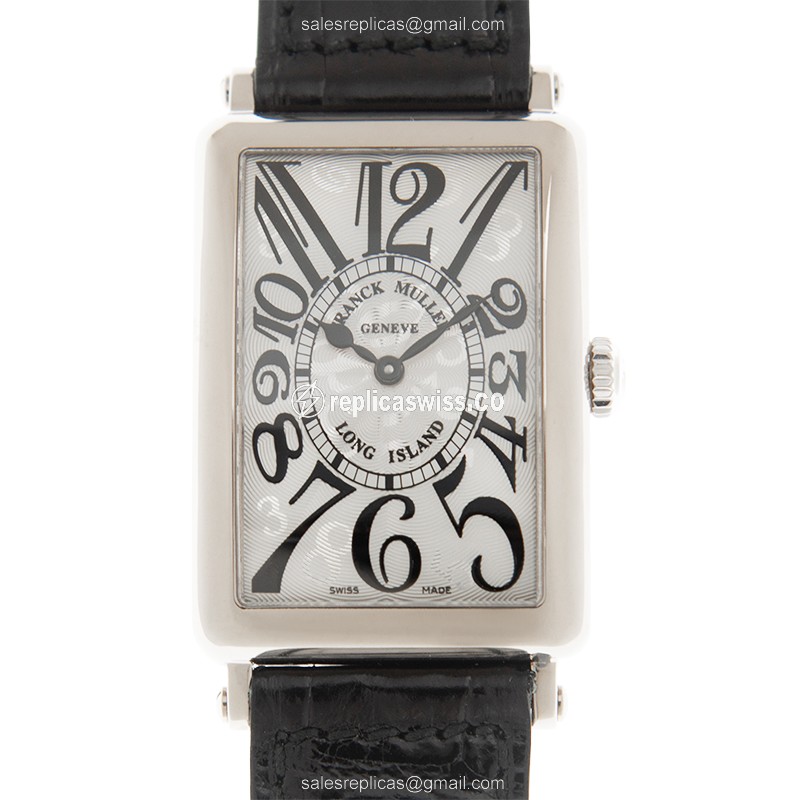 Franck Muller 952 QZ HO Replica - Quartz - 18kt White Gold - Silver Dial - Buckle Clasp