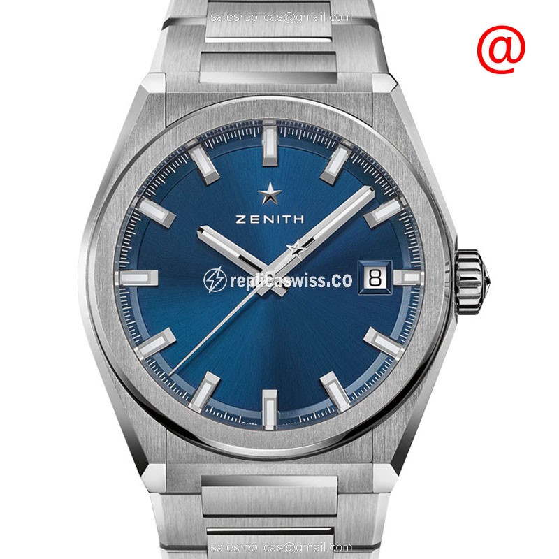 Zenith DEFY Automatic - Stainless Steel Case - Blue Dial - Silver Steel Band - Luxury Replica DEFY Watch