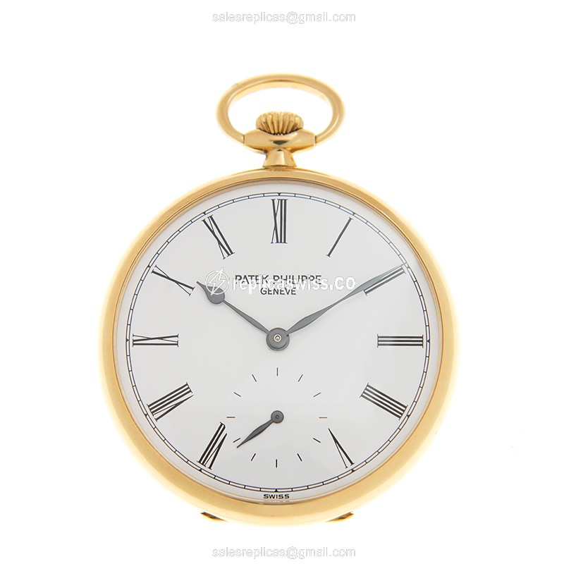 Patek Philippe 973J-010 Manual Wind - 18kt Gold Case - White Dial - Gold Strap - Luxury Patek Philippe Watch