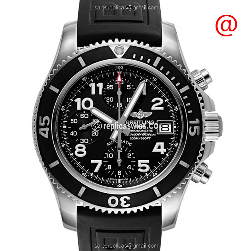 Breitling Superocean Replica - Automatic Steel - Black Dial - Luxury Replica SUPEROCEAN Watch