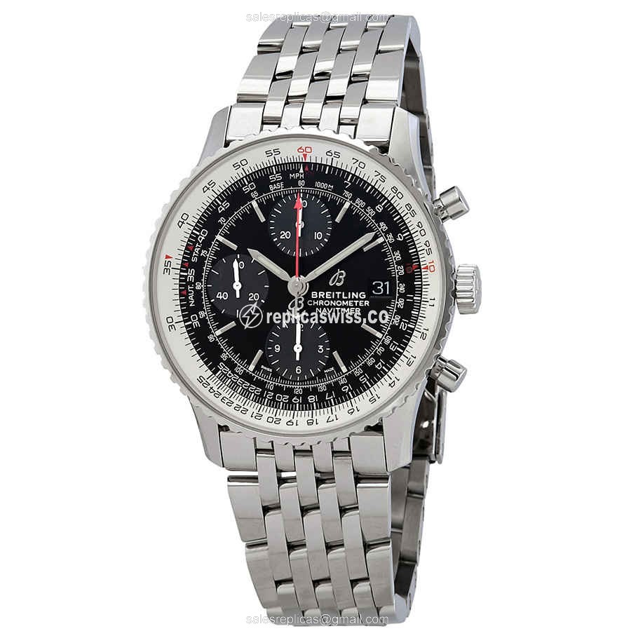 Breitling A13324121B1A1 NAVITIMER 1 Replica - Automatic - Black Dial - Steel Case & Band - Luxury Replica NAVITIMER 1 Watch