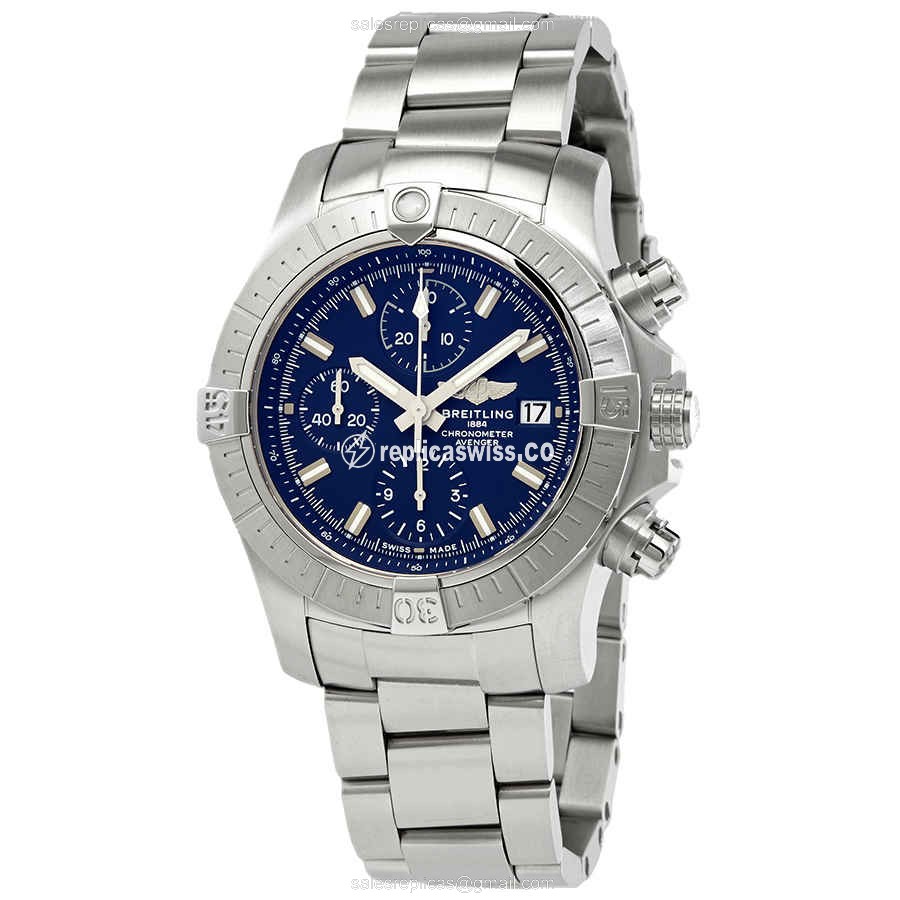 Breitling Avenger II Replica - Automatic - Blue Dial - Steel