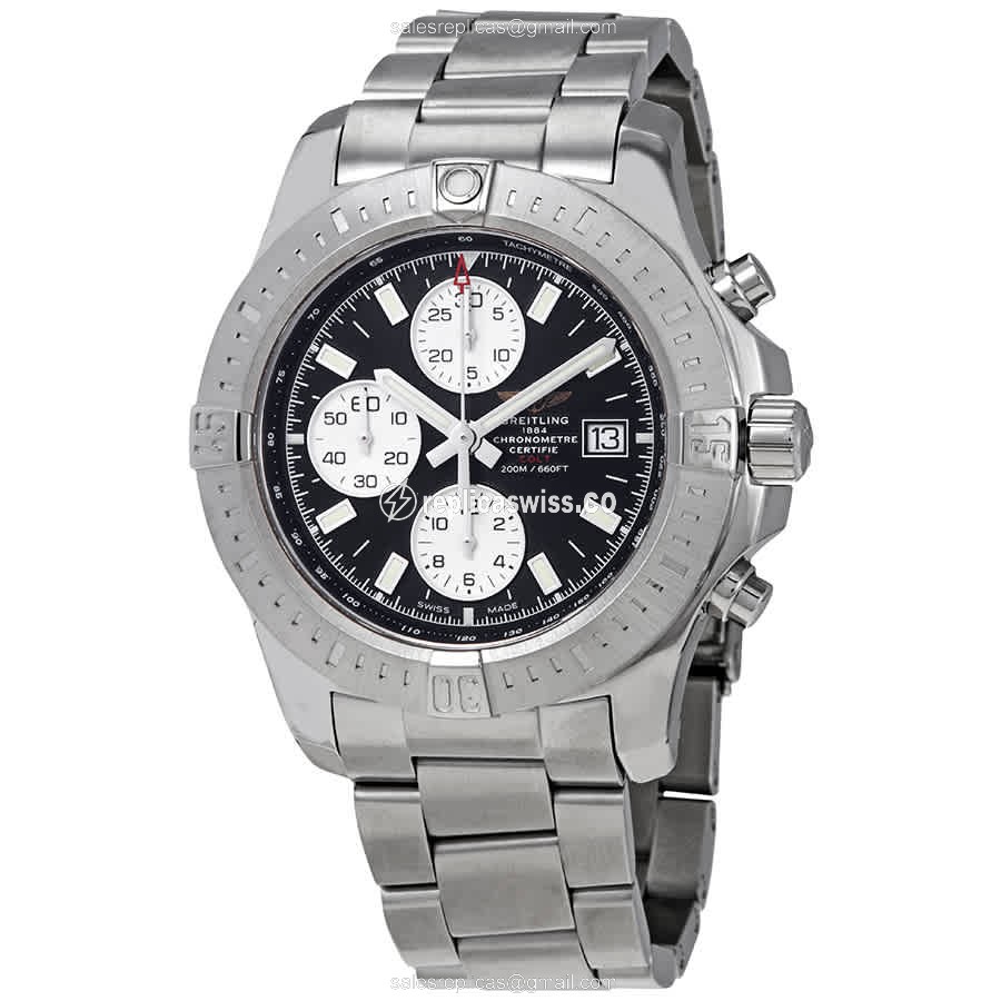 Breitling Challenger Series Automatic White Dial Silver Clasp Steel Band
