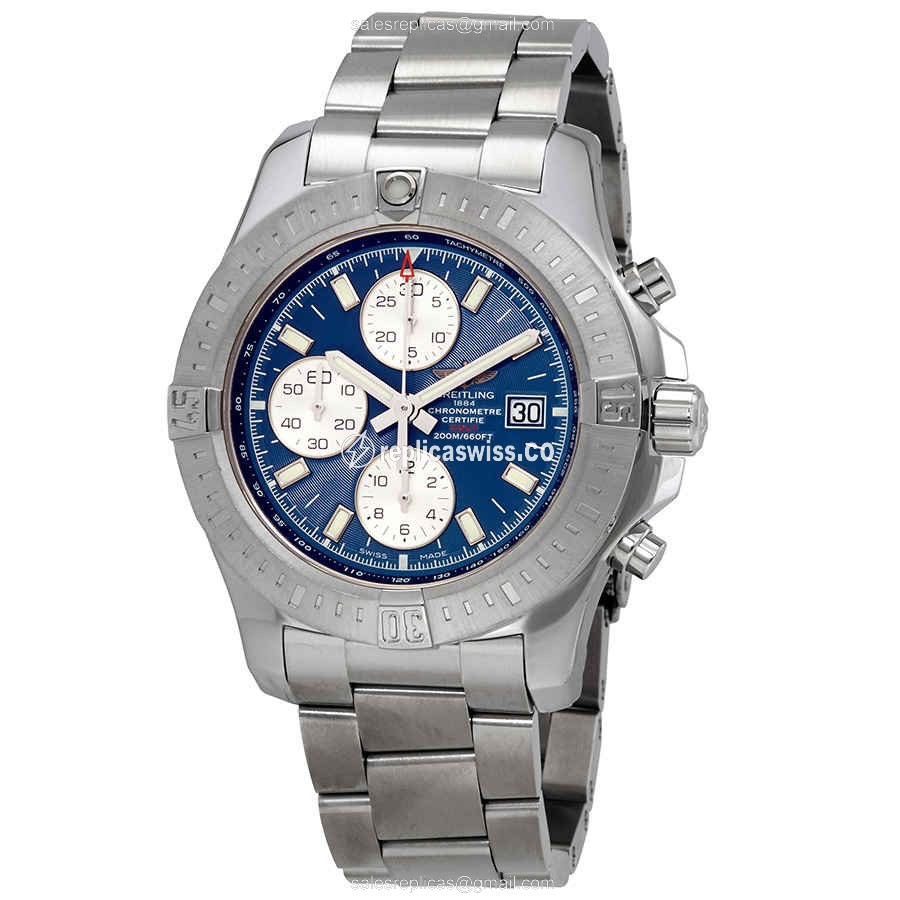 Breitling Challenger Series A13388111C1A1 - Auto - Steel Case - Blue Dial - Silver Steel Strap