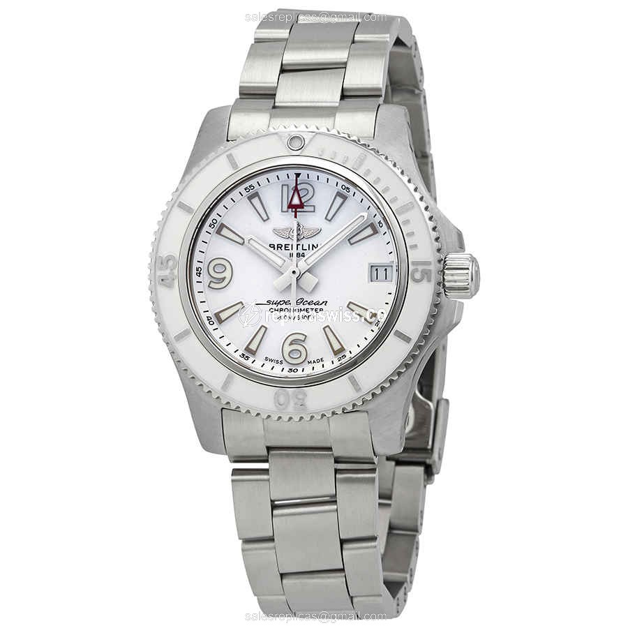 Breitling Superocean Replica - Automatic - Steel - White Dial