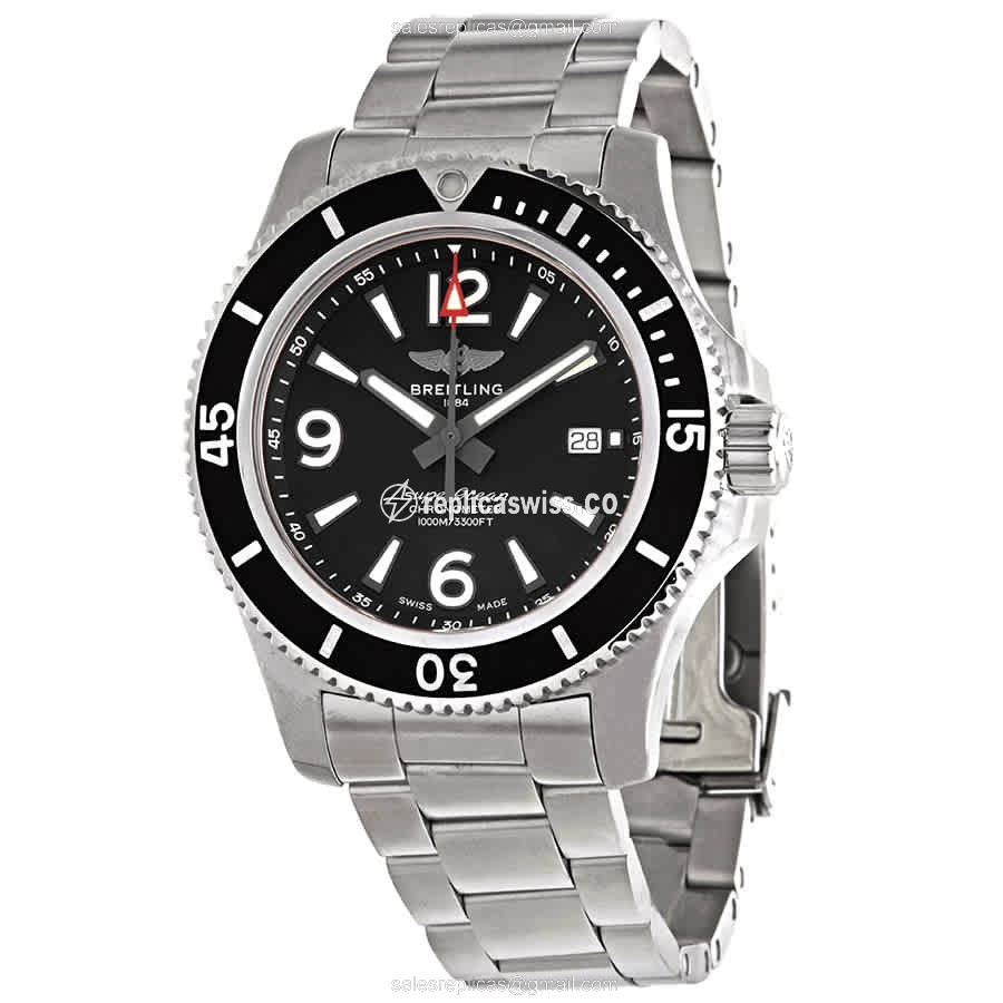 Breitling Superocean 44 Replica - Steel - Black Dial - Auto