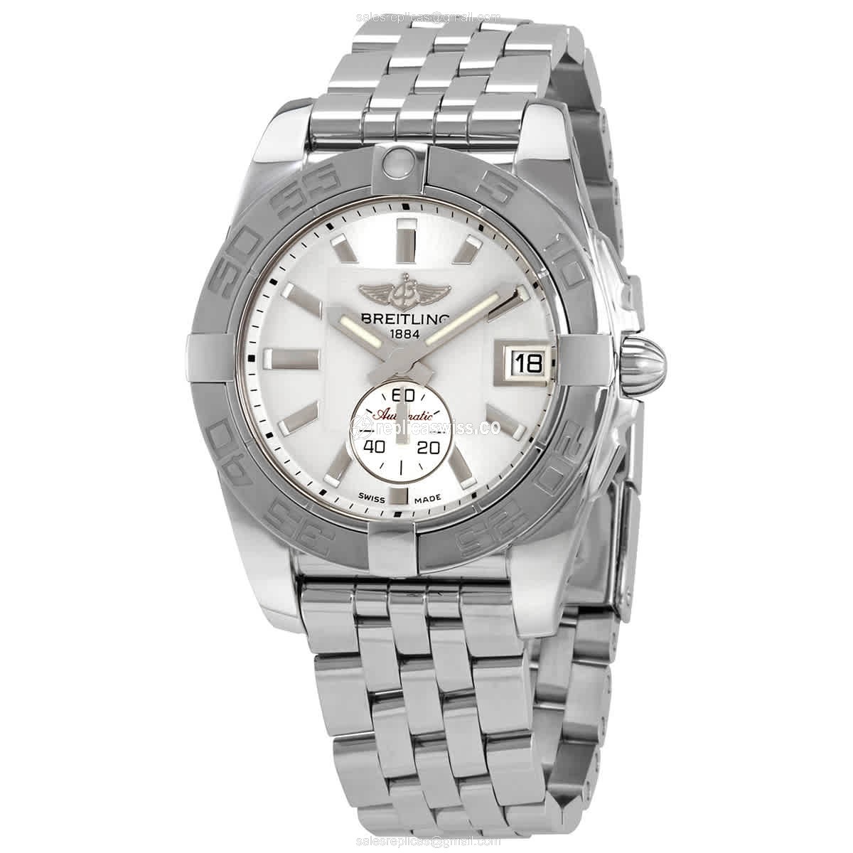 Breitling Galactic Replica - Automatic - Steel Case - Silver Dial