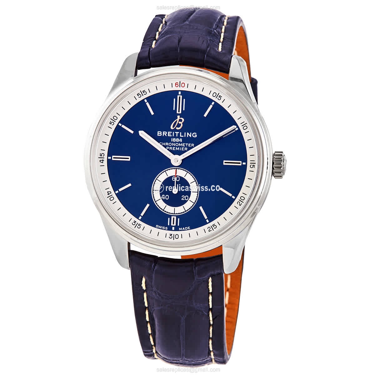 Breitling Premier A37340351C1P2 - Automatic - Blue Steel - Alligator Blue Buckle