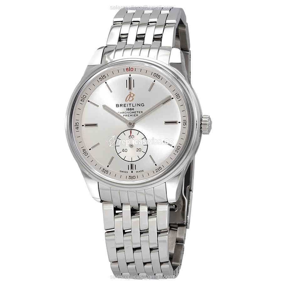 Breitling Premier Replica - Automatic - Steel - Silver Dial - Luxury Replica PREMIER Watch