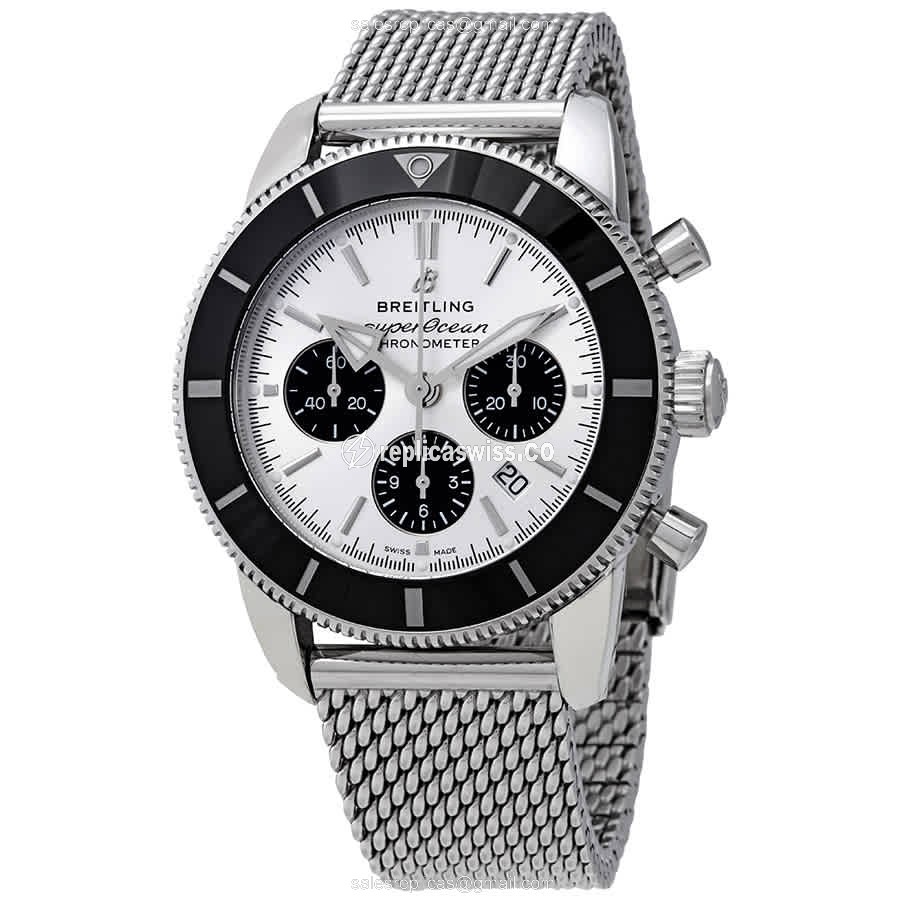 Breitling SuperOcean Heritage - Auto - Steel Case - Silver Dial - Steel Band - Luxury Replica SUPEROCEAN HERITAGE Watch