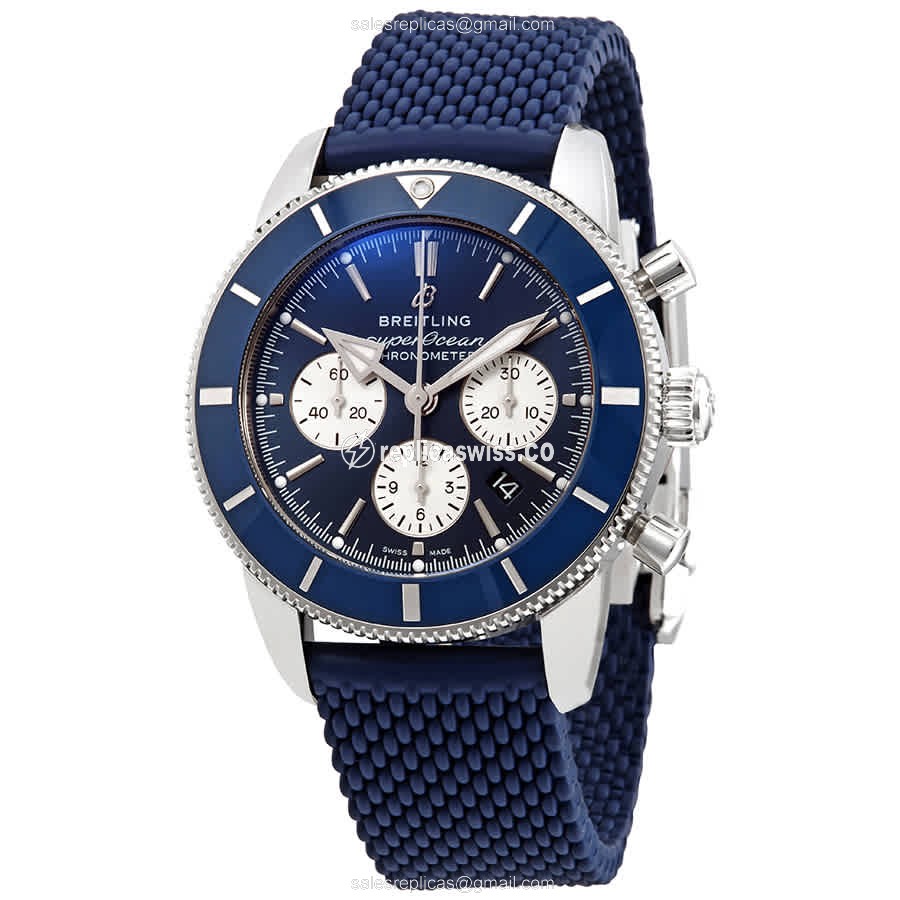 Breitling SuperOcean Heritage Replica - Steel - Blue Rubber - Luxury Replica SUPEROCEAN HERITAGE Watch