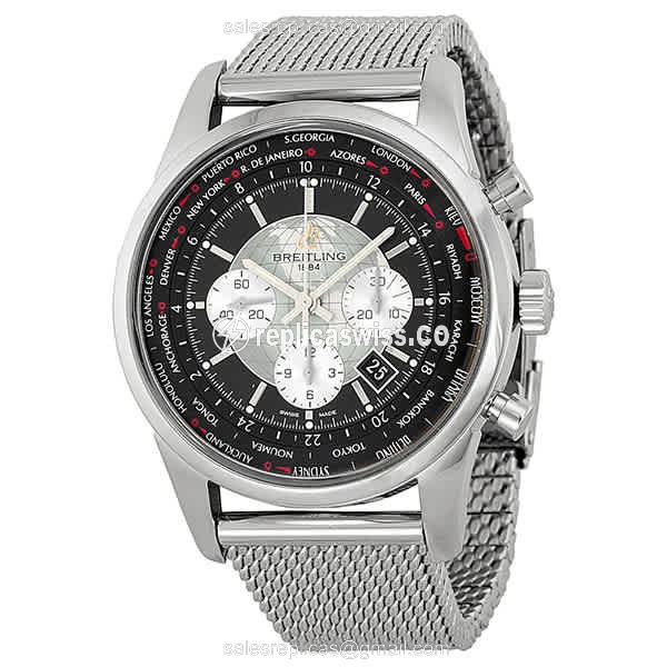 Breitling AB0510U4-BB62-152A Transocean Chrono - Auto - Black Dial - Steel Case & Band - Luxury Replica TRANSOCEAN CHRONOGRAPH Watch