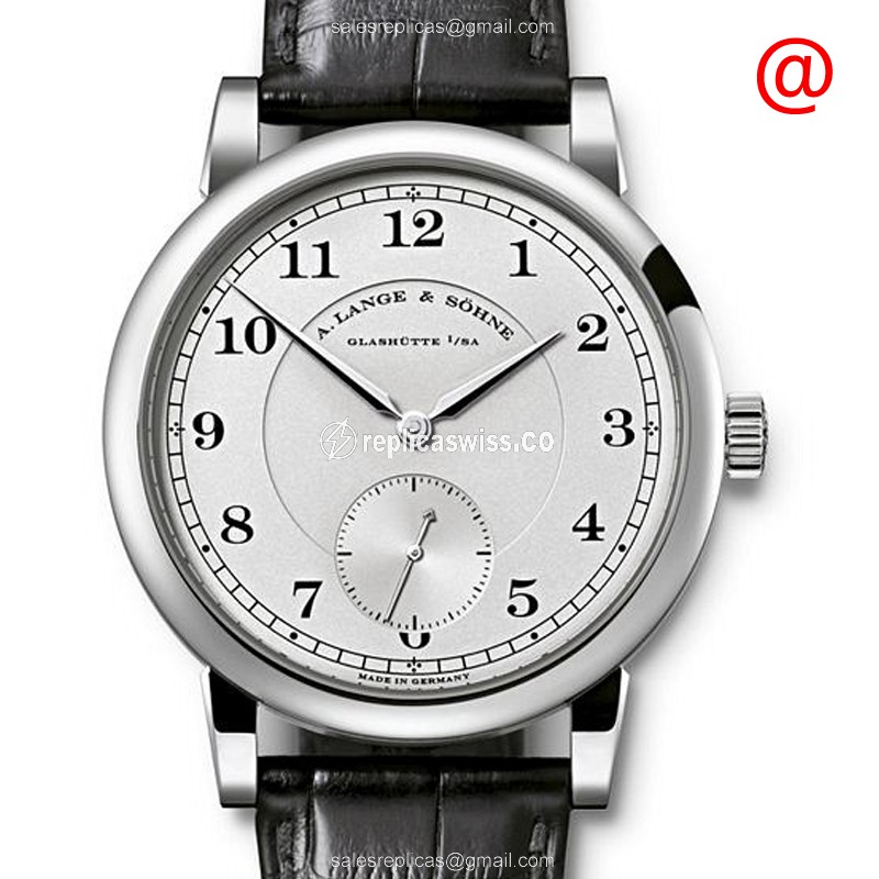 A. Lange & Sohne 233.025 1815 Chrono - Manual Wind - Platinum Case - Silver Dial - Black Alligator Strap