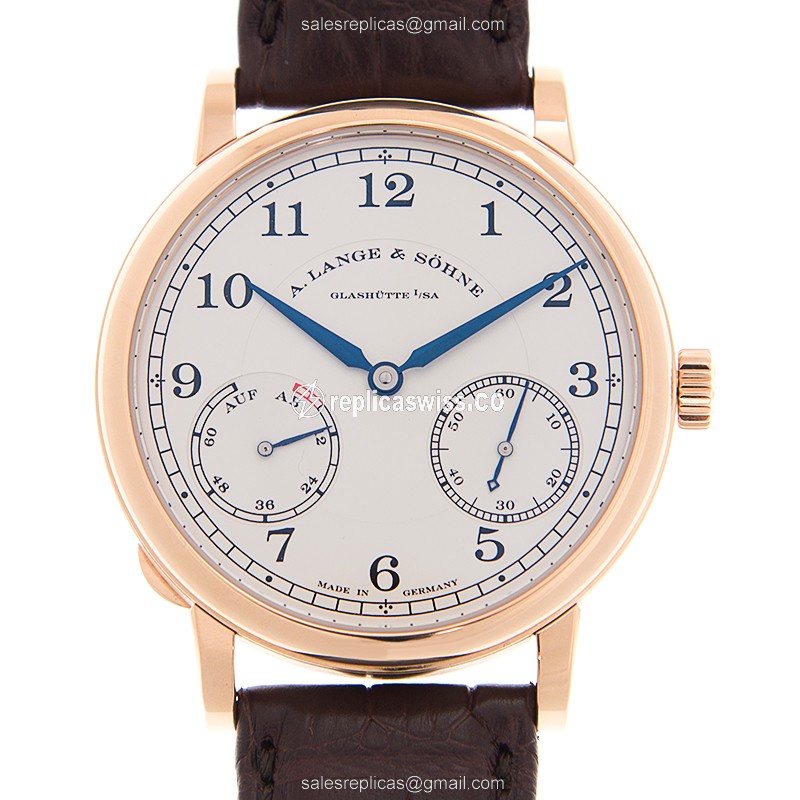 A. Lange & Sohne 234.047 1815 CHRONOGRAPH Manual - 18kt Rose Gold - White Dial - Brown Alligator Buckle - Luxury Replica 1815 CHRONOGRAPH Watch