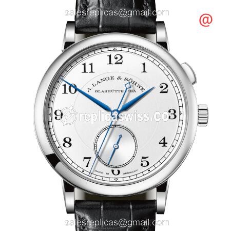 A. Lange & Sohne 1815 Manual Wind - 18kt White Gold - White Dial - Leather Black Strap - Luxury Replica 1815 Watch