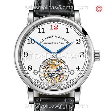 A. Lange & Sohne 730.079F 1815 Chrono - Manual - 950 Pt - White Dial - Black Leather Strap - Luxury Replica 1815 CHRONOGRAPH Watch