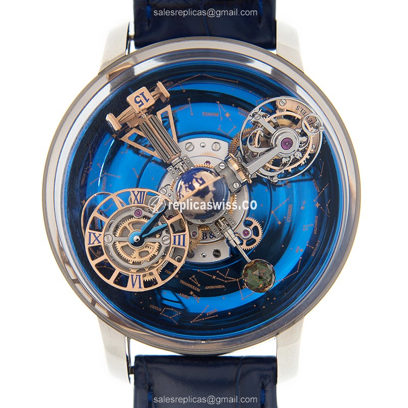 Jacob & Co Astronomia - Replica Watch - Blue Dial - Steel
