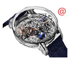 Jacob & Co AT800.30.BD.UJ.B Astronomia - 18kt White Gold - Automatic - Skull Dial - Blue Alligator Strap - Luxury Replica ASTRONOMIA Watch