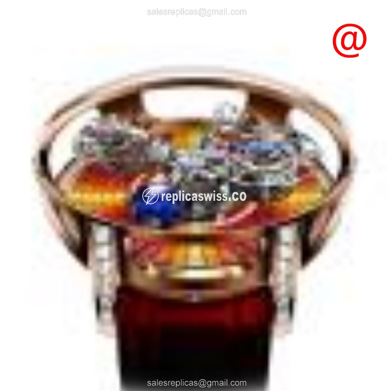 Jacob & Co ASTRONOMIA - Manual - 18kt Rose Gold - Alligator Red Strap - 40mm Case