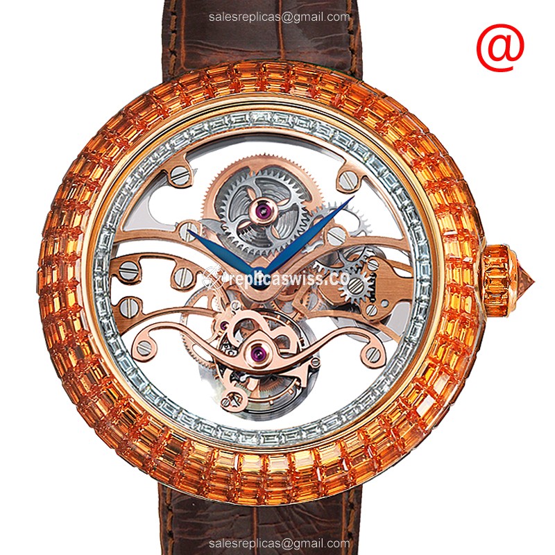 Jacob & Co BRILLIANT Replica - Manual Wind - 18kt White Gold - Sapphire Crystal - Luxury Replica BRILLIANT Watch