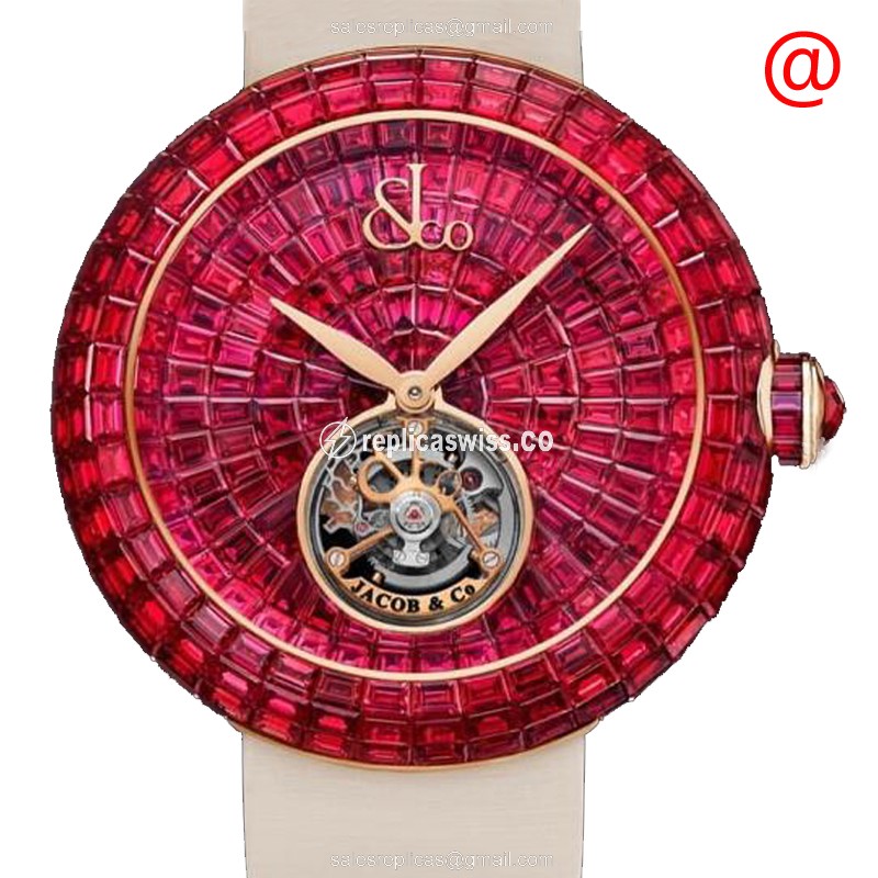 Jacob & Co. BT543.40.BR.BR.BBB4D - 18kt Rose Gold - Manual Wind - Red Dial