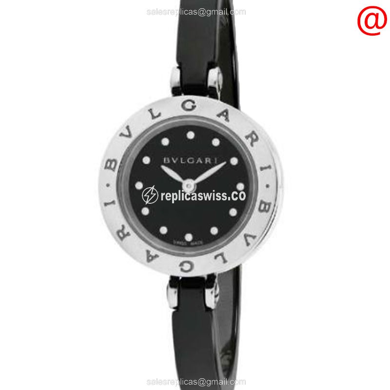 Bulgari B.ZERO1 Quartz - Stainless Steel Case - Black Dial - Ceramic Black Strap - Luxury Replica B.ZERO1 Watch