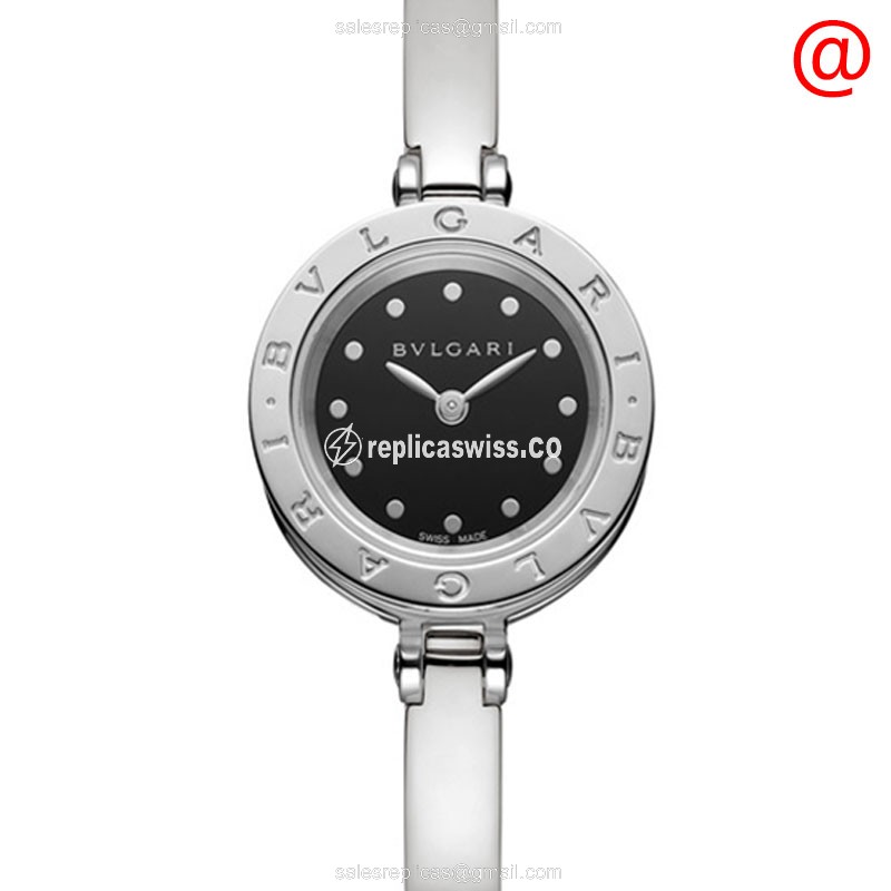 Bulgari B.ZERO1 Quartz Watch - Stainless Steel Case - Black Dial - Silver Strap - Luxury Replica B.ZERO1 Watch