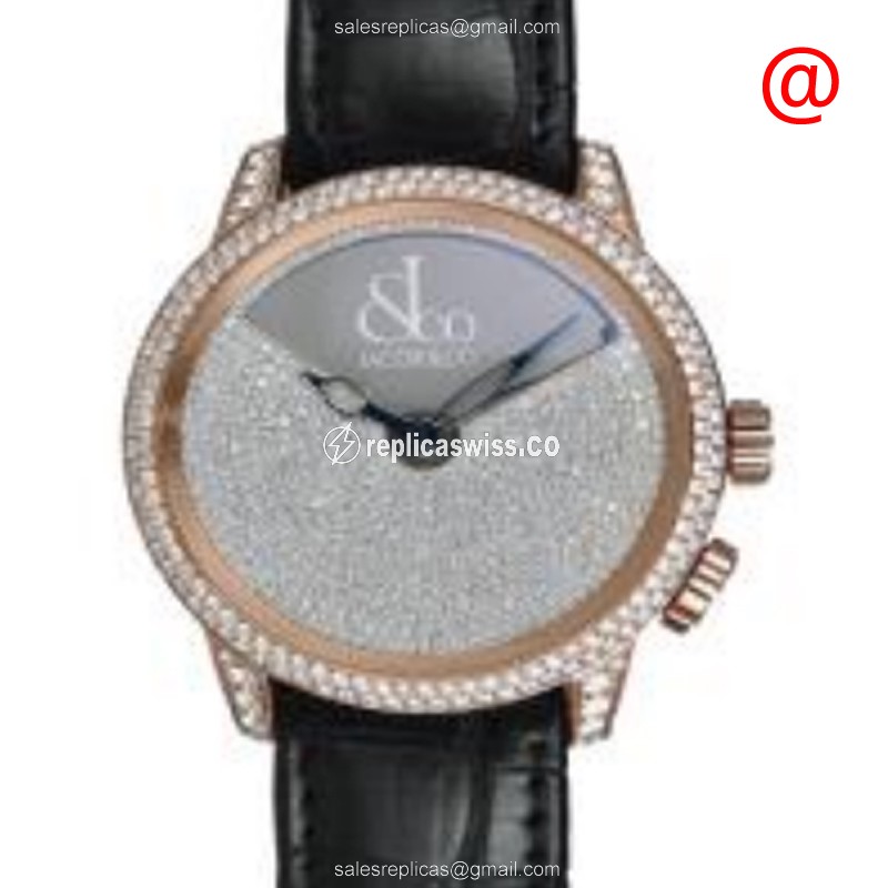 Jacob & Co CAL1-RG - Manual Wind - 18kt Rose Gold - Gray Dial - Black Alligator Strap - Luxury Jacob & Co Watch