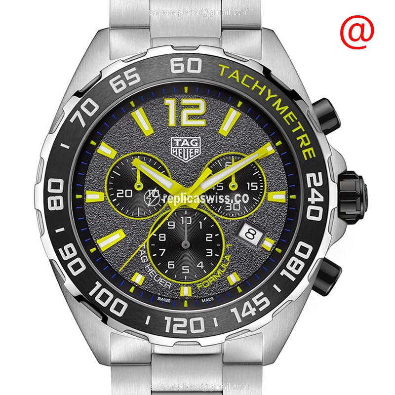 Tag Heuer Formula 1 Quartz - Steel Case - Gray Dial - Silver Steel Strap