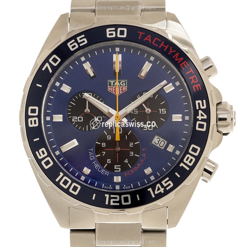 Formula 1 Tag Heuer CAZ101AK.BA0842 Replica - Quartz - Blue Dial - Steel Case & Band