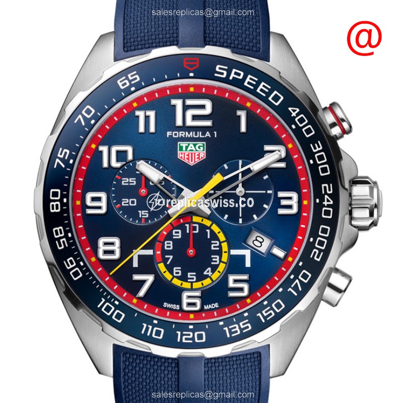 Tag Heuer Formula 1 Replica - Quartz - Blue Dial - Leather Blue Strap - Buckle Clasp