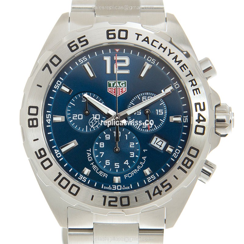 Tag Heuer Formula 1 Quartz - Blue Dial - Silver Steel - Automatic Clasp - Luxury Replica FORMULA 1 Watch