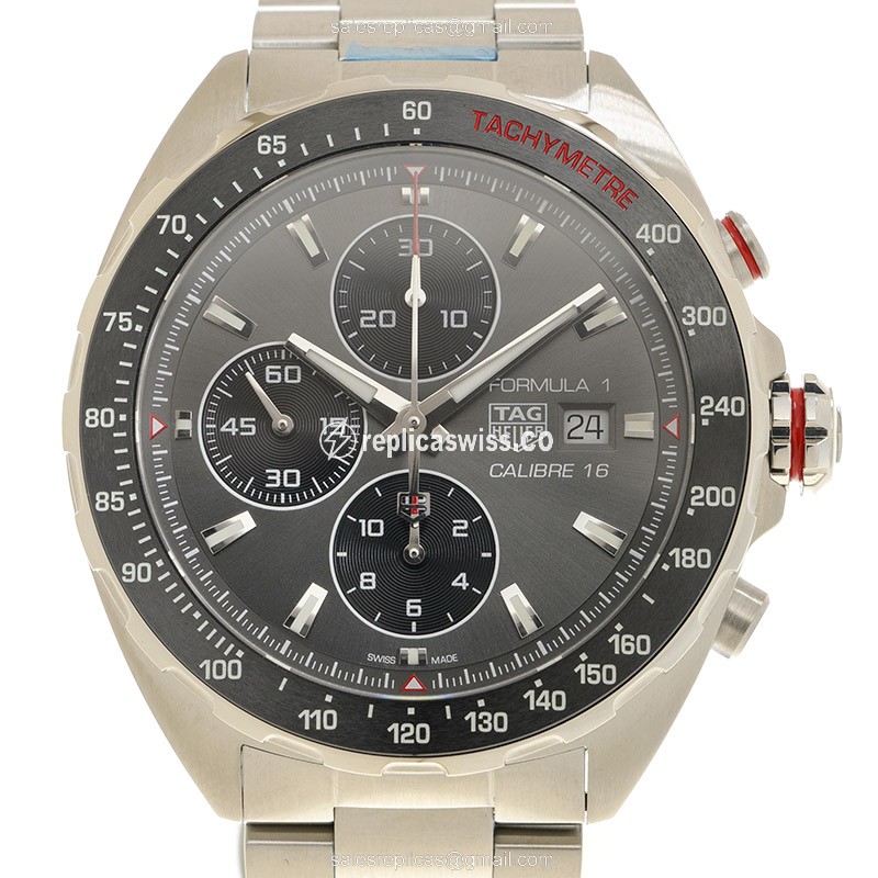 Tag Heuer CAZ2012.BA0876 F1 Automatic Steel - Gray Dial - Silver Steel Clasp - Luxury Replica F1 Watch