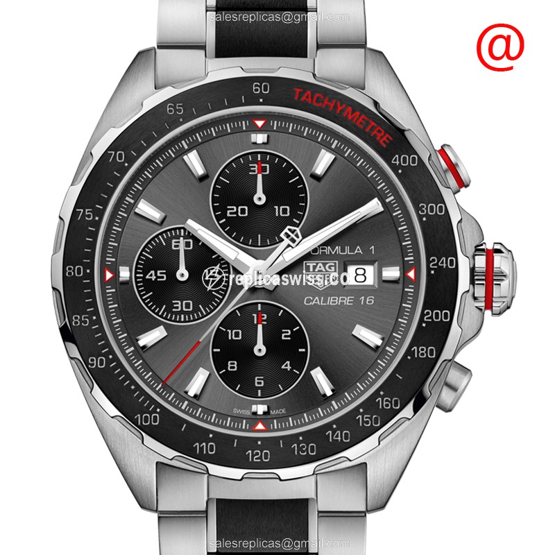Tag Heuer Formula 1 Replica - Automatic - Black Dial - Steel Case - Silver Strap