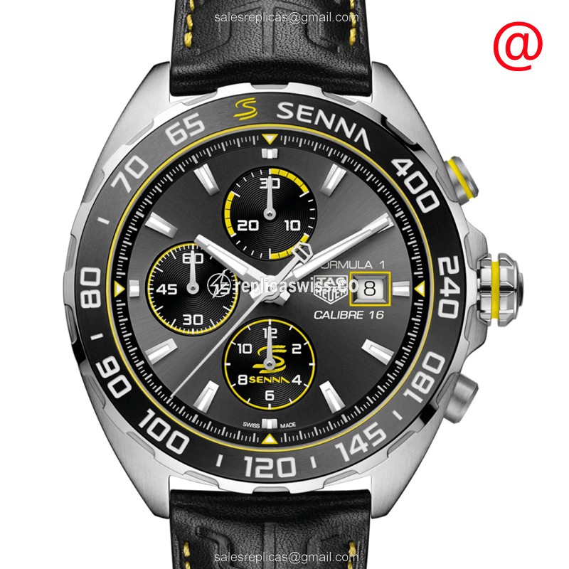 Tag Heuer F1 Replica - Automatic - Steel Case - Black Dial - Leather Strap - Buckle Clasp - Luxury Replica F1 Watch