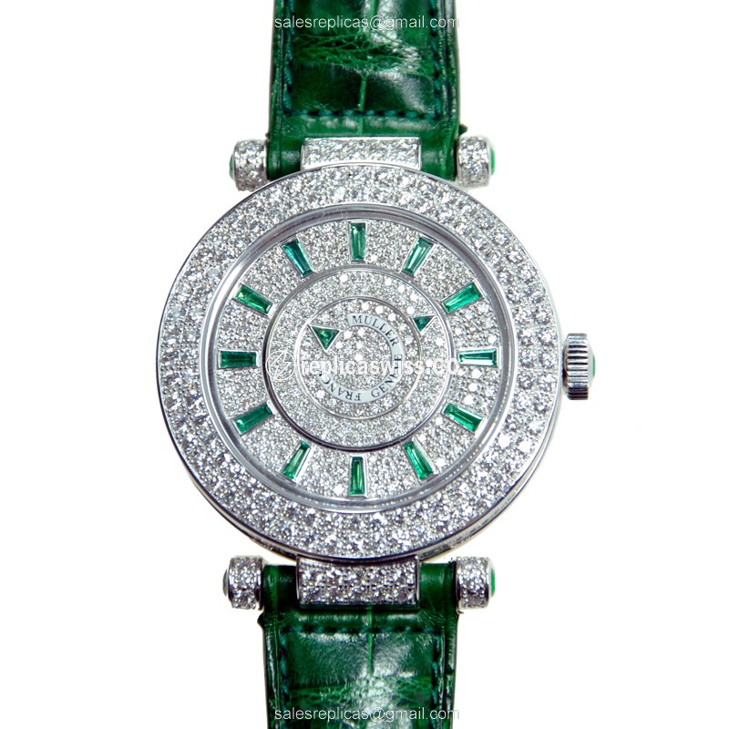 Franck Muller DM 42 D 2R CD (OG) DOUBLE MYSTERY Automatic 18kt White Gold & Diamond