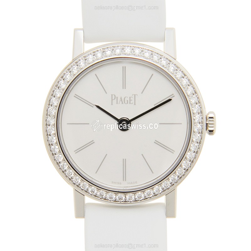 Piaget ALTIPLANO Quartz - 18kt White Gold - Diamond - White Dial - Buckle Clasp - Luxury Replica ALTIPLANO Watch