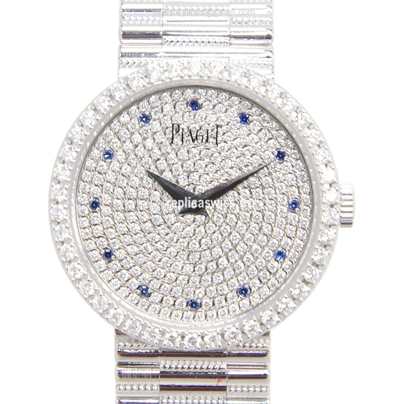 Piaget Tradition G0A37043 - Manual Wind - 18kt White Gold - Diamond Set - Silver Dial