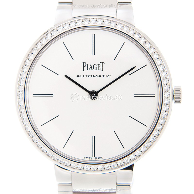 Piaget ALTIPLANO Replica - 18kt White Gold - Diamond Dial - Automatic - Silver Clasp - Luxury Replica ALTIPLANO Watch