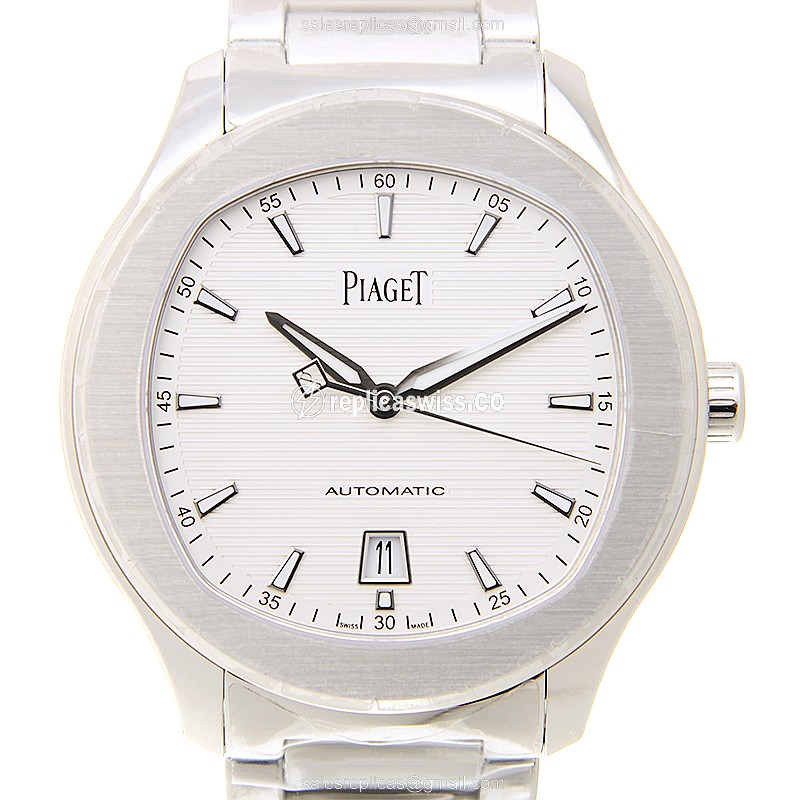 Piaget POLO Replica - Automatic - Silver Steel - Sapphire Crystal - Silver Clasp