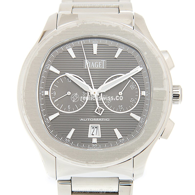 Piaget Polo Automatic - Steel Case - Dark Grey - Silver Steel Clasp